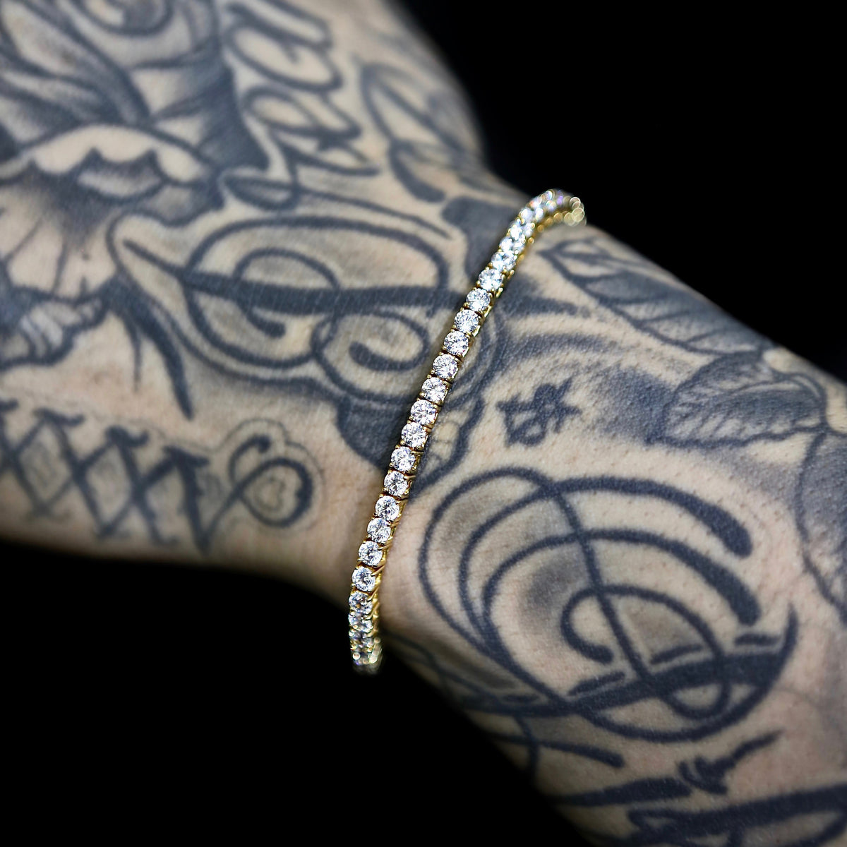 3mm Tennis Bracelet - 18K Yellow Gold