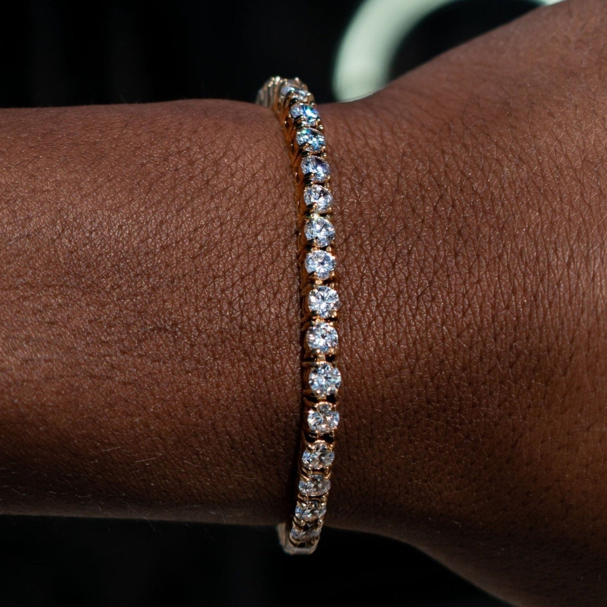 4mm Tennis Bracelet - 18K Yellow Gold