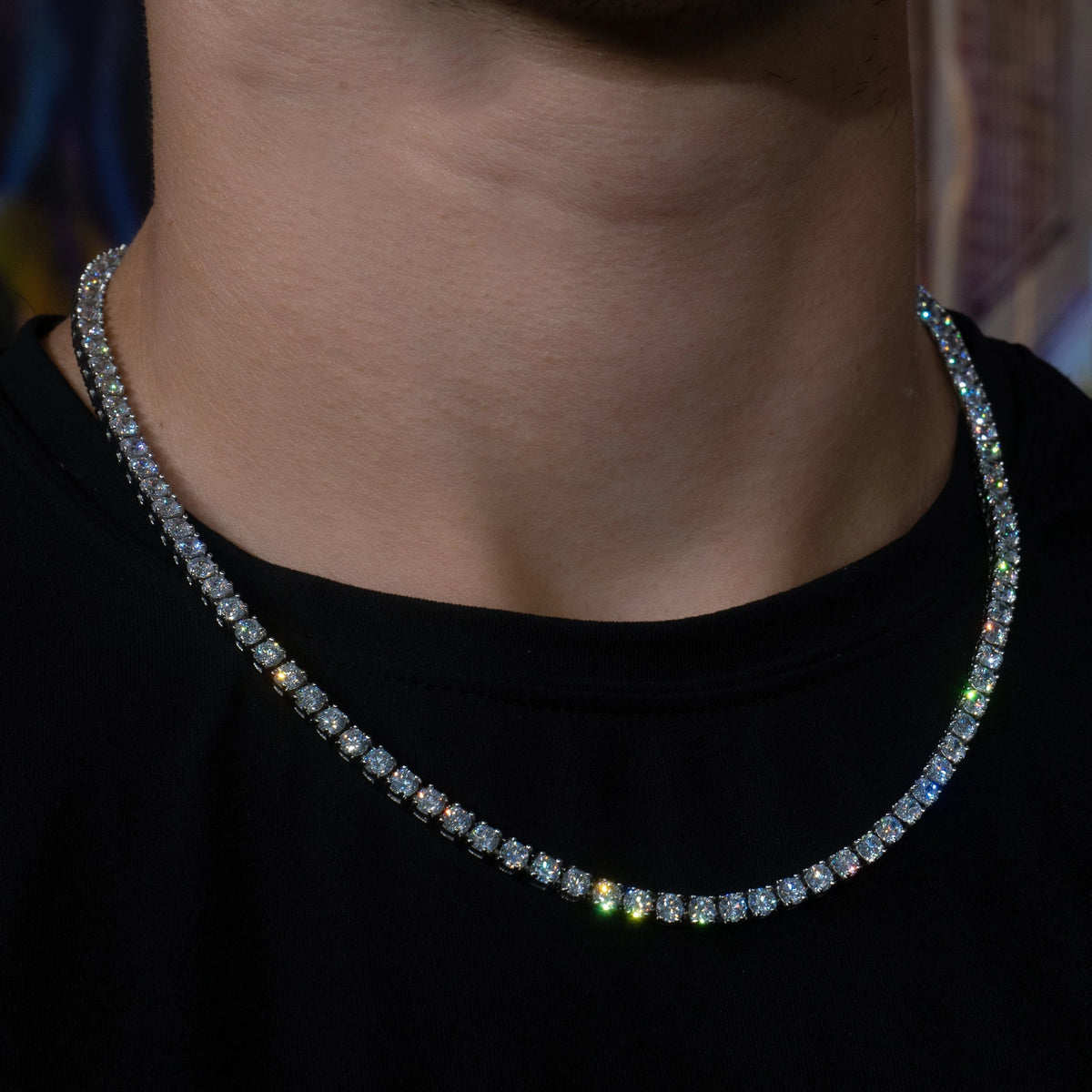 4mm Tennis Chain - 18K Yellow Gold