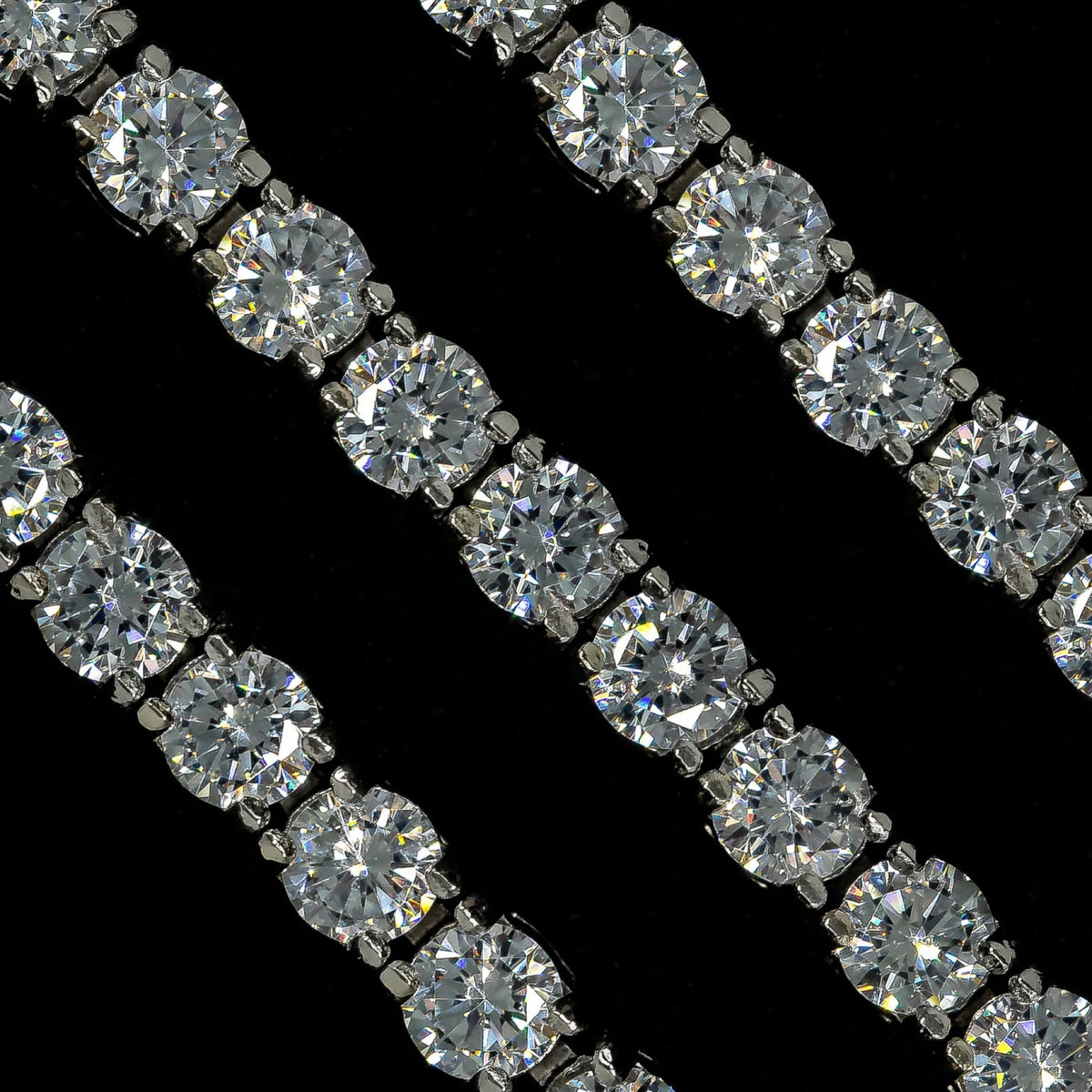 5mm Diamond Tennis Choker/ Necklace 18K Yellow Gold