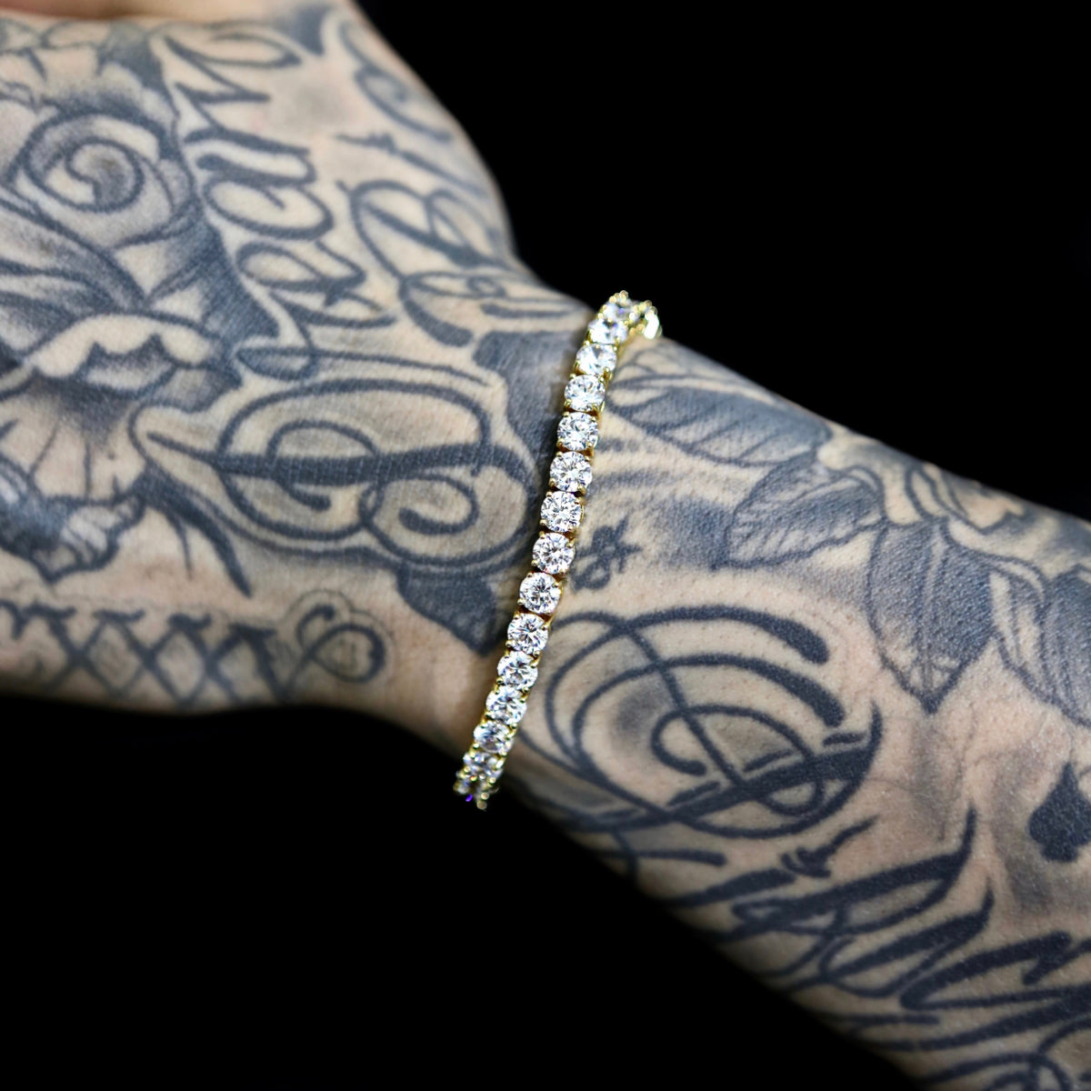 5mm Tennis Bracelet - 18K Yellow Gold