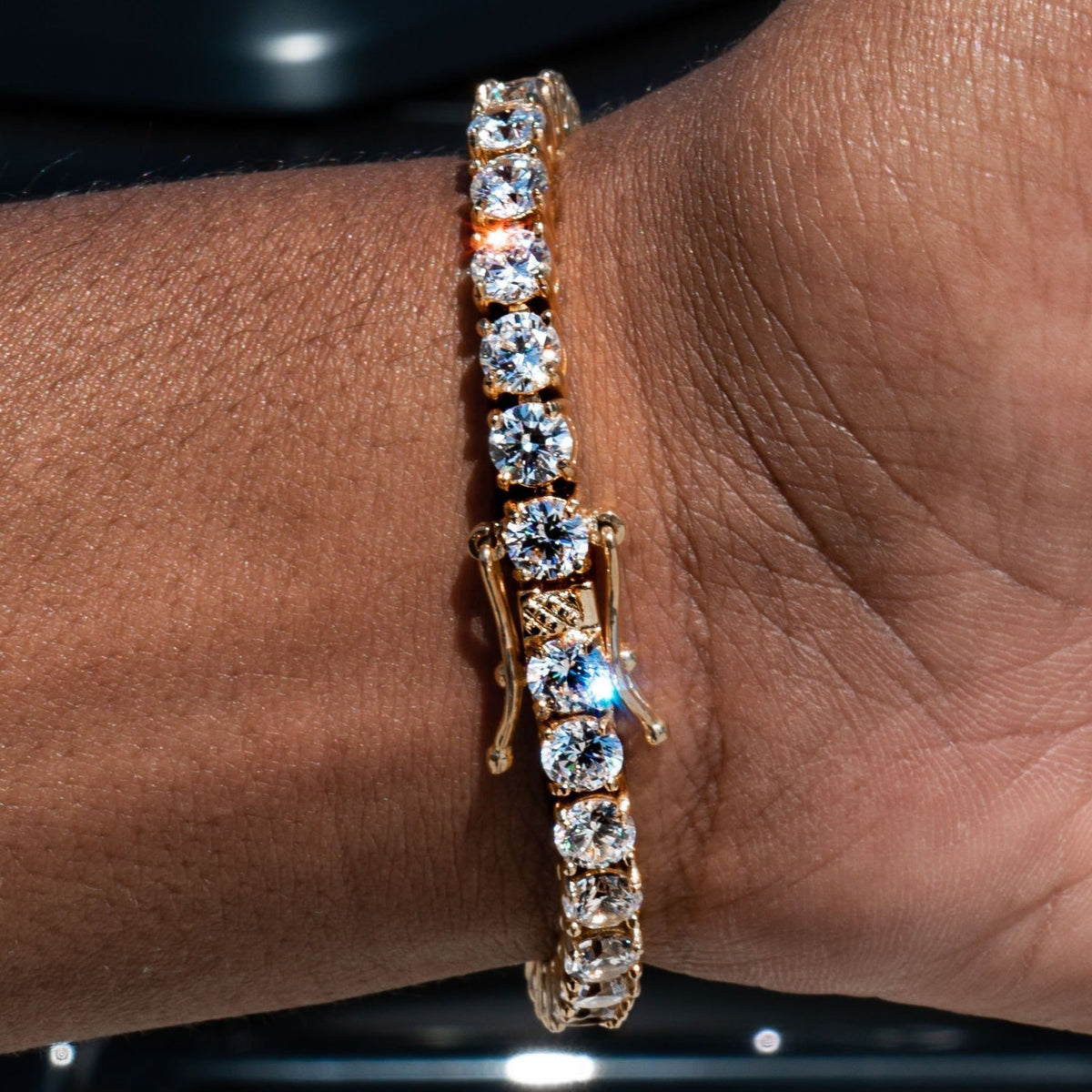 5mm Tennis Bracelet - 18K Yellow Gold