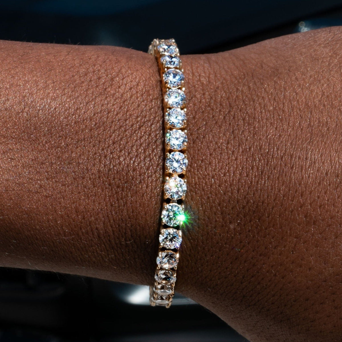 5mm Tennis Bracelet - 18K Yellow Gold