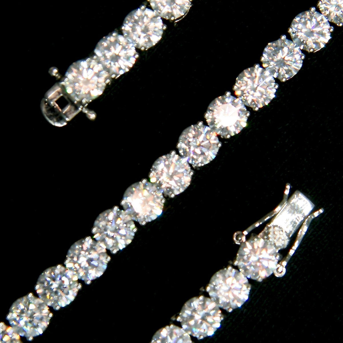 6mm White Gold Tennis Bracelet - 18K White Gold