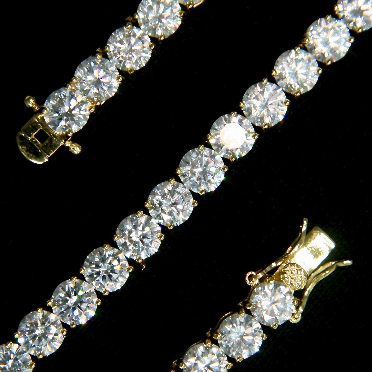 6mm Yellow Gold Tennis Bracelet - 18K Yellow Gold